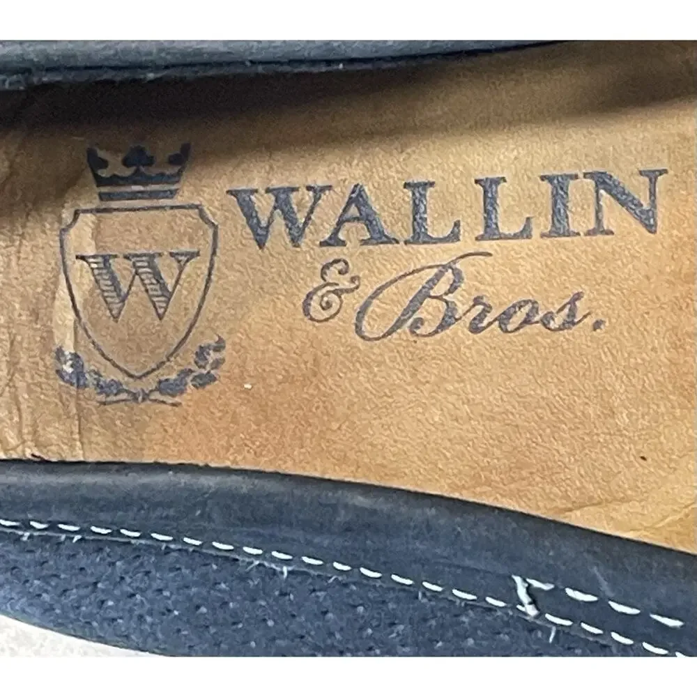 Men's Wallin & Bros Warren Blue Leather Loafer Driver Size 11.5 M Made In Brazil